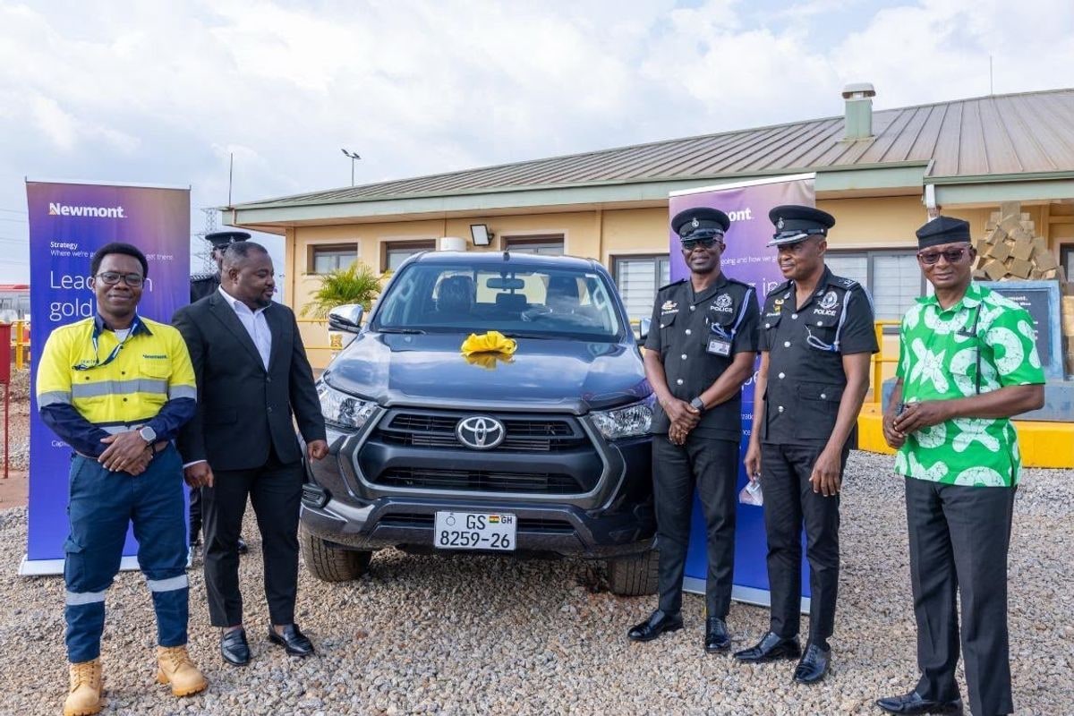 Newmont donates vehicle to strengthen security operations in Tano North