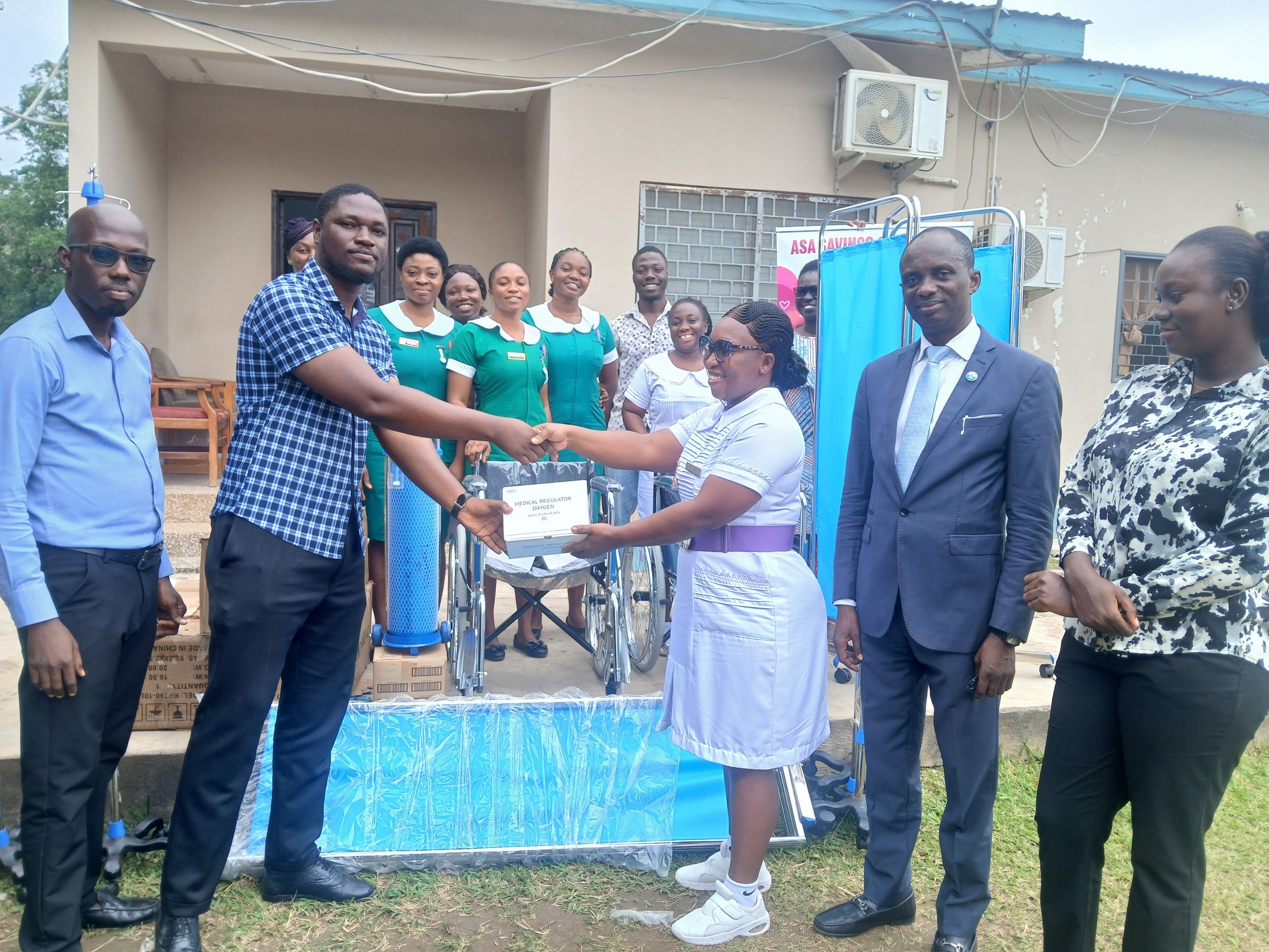 ASA Savings and Loans supports Bibiani Gov’t Hospital with medical supplies