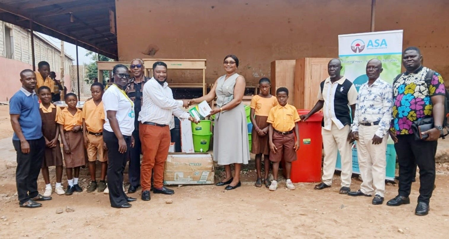 ASA Savings and Loans supports Aputuogya D/A Primary School with educational materials