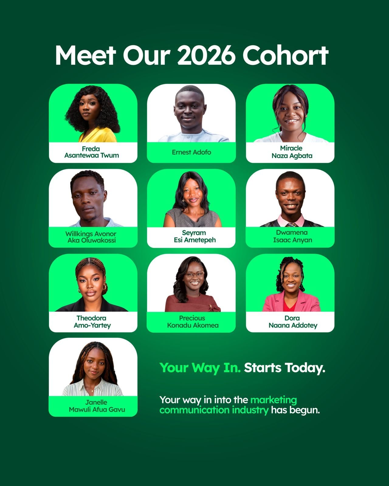D. A. Twum Jnr. Fellowship announces inaugural cohort and commences program