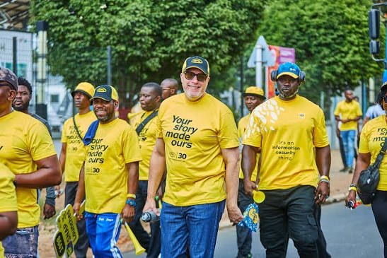 MTN celebrates 30 years with street float