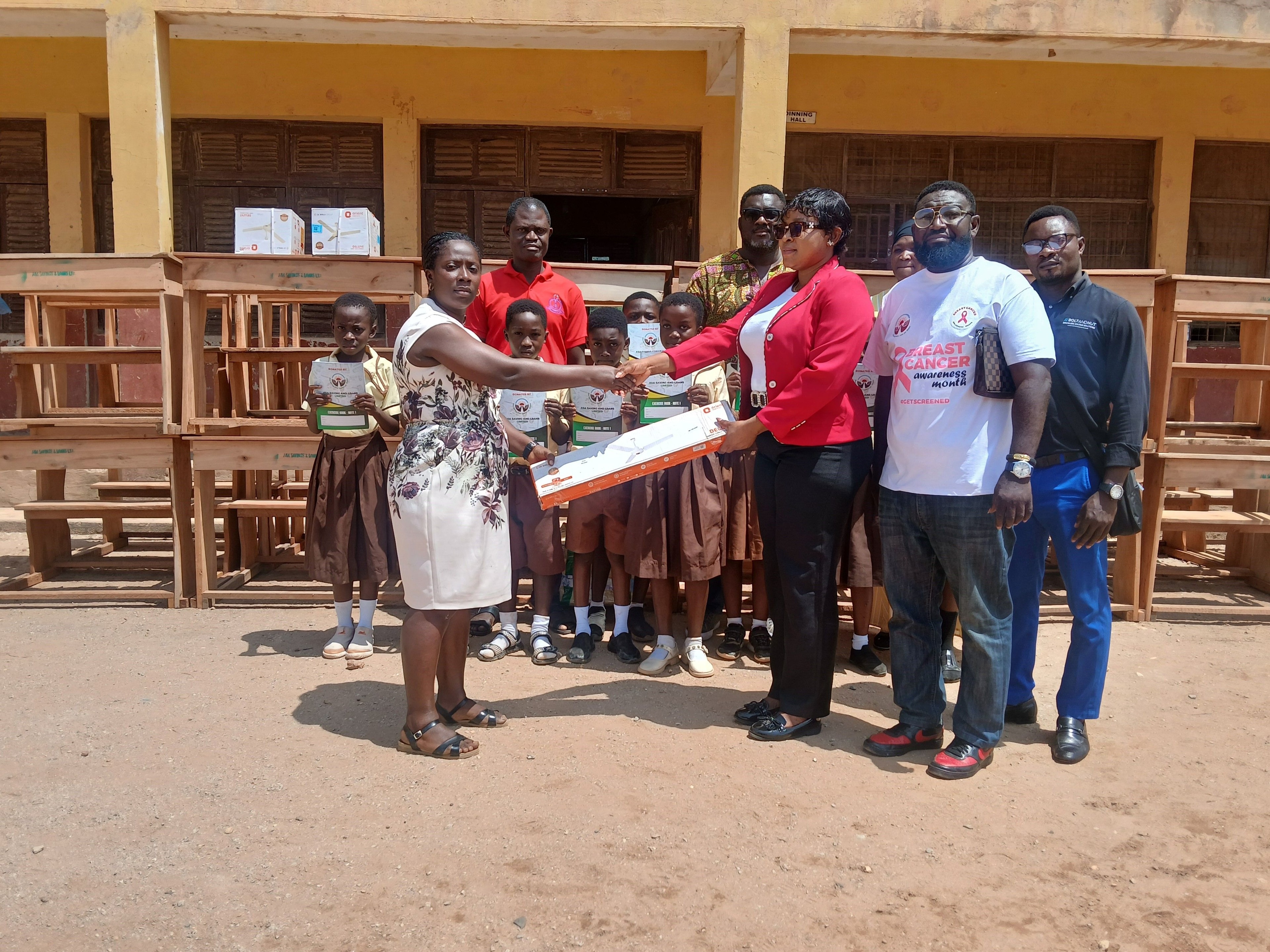 ASA Savings and Loans donates educational items to Kokoteasua Basic School
