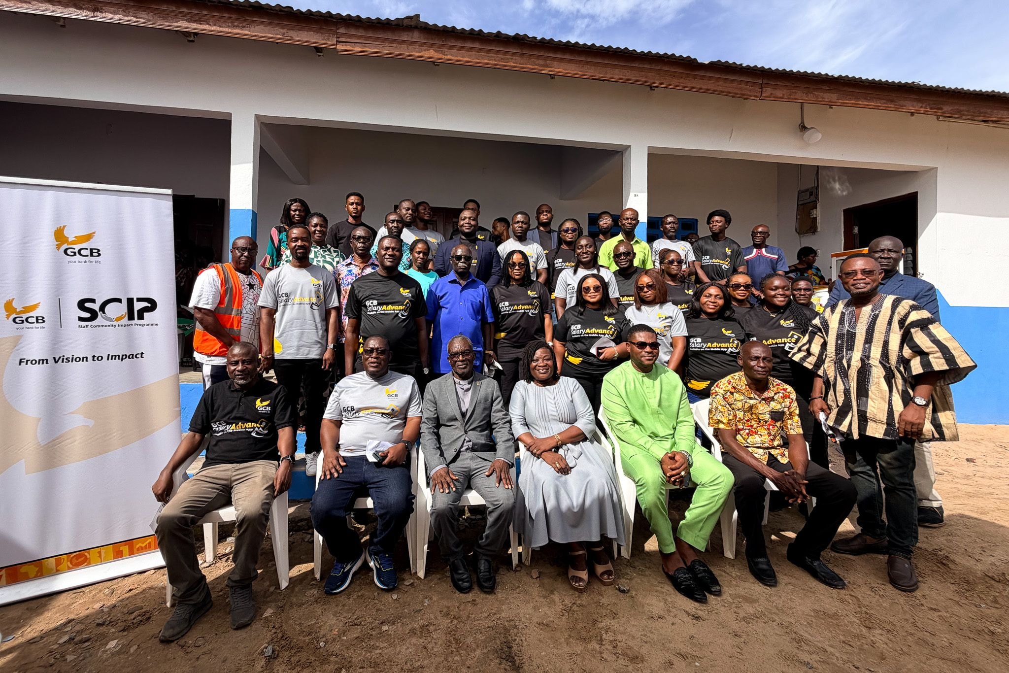 GCB staff CSR: Employees refurbish and equip Presby Basic School ICT Centre
