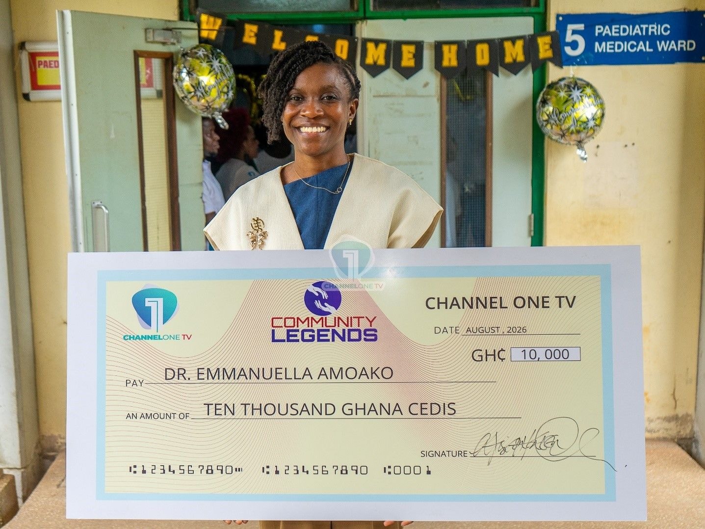 Dr Amoako receives GH¢10k, home appliances after winning Channel One Community Legends