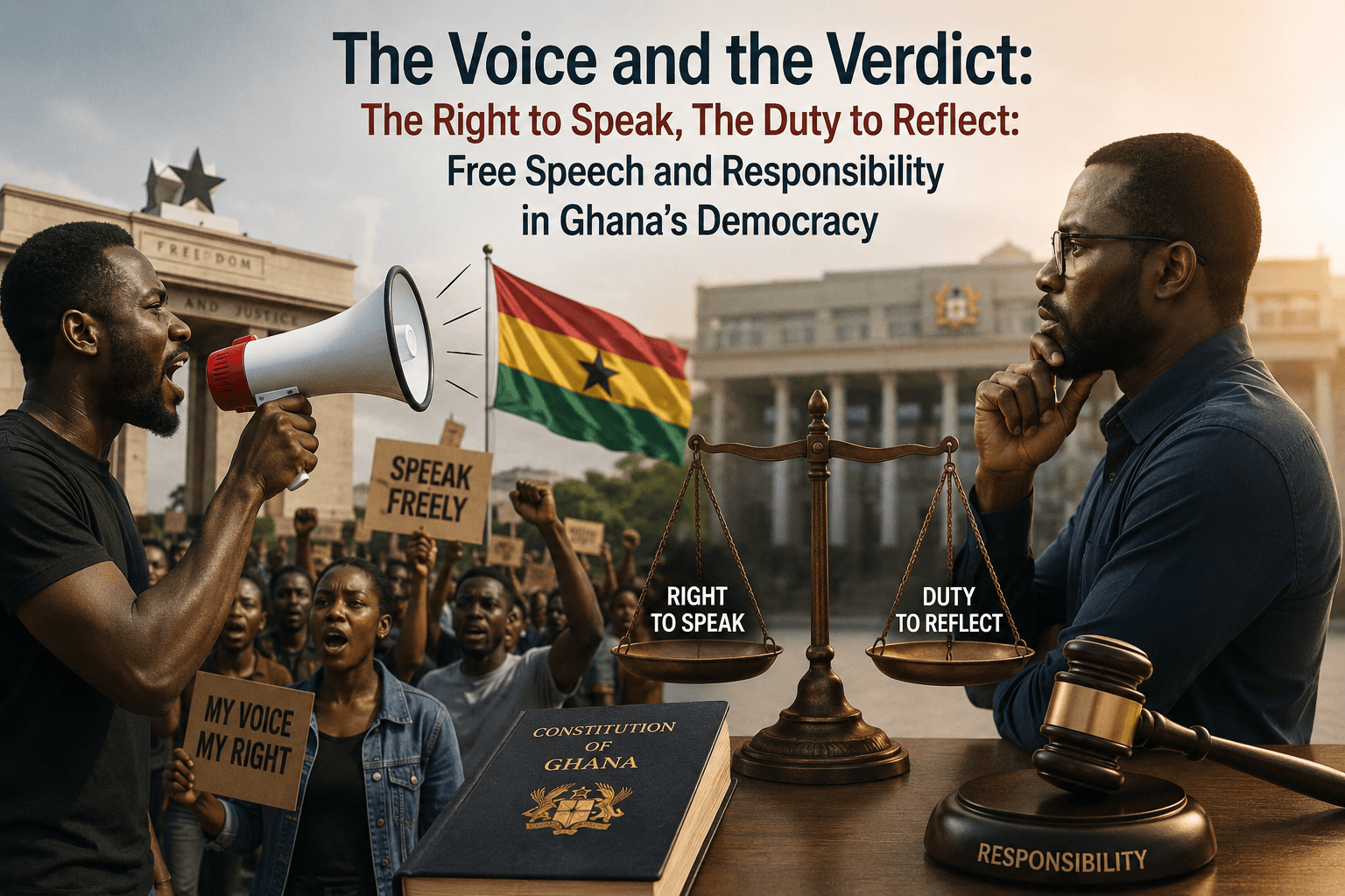The Voice and the Verdict: The Right to Speak, The Duty to Reflect: Free Speech and Responsibility in Ghana’s Democracy