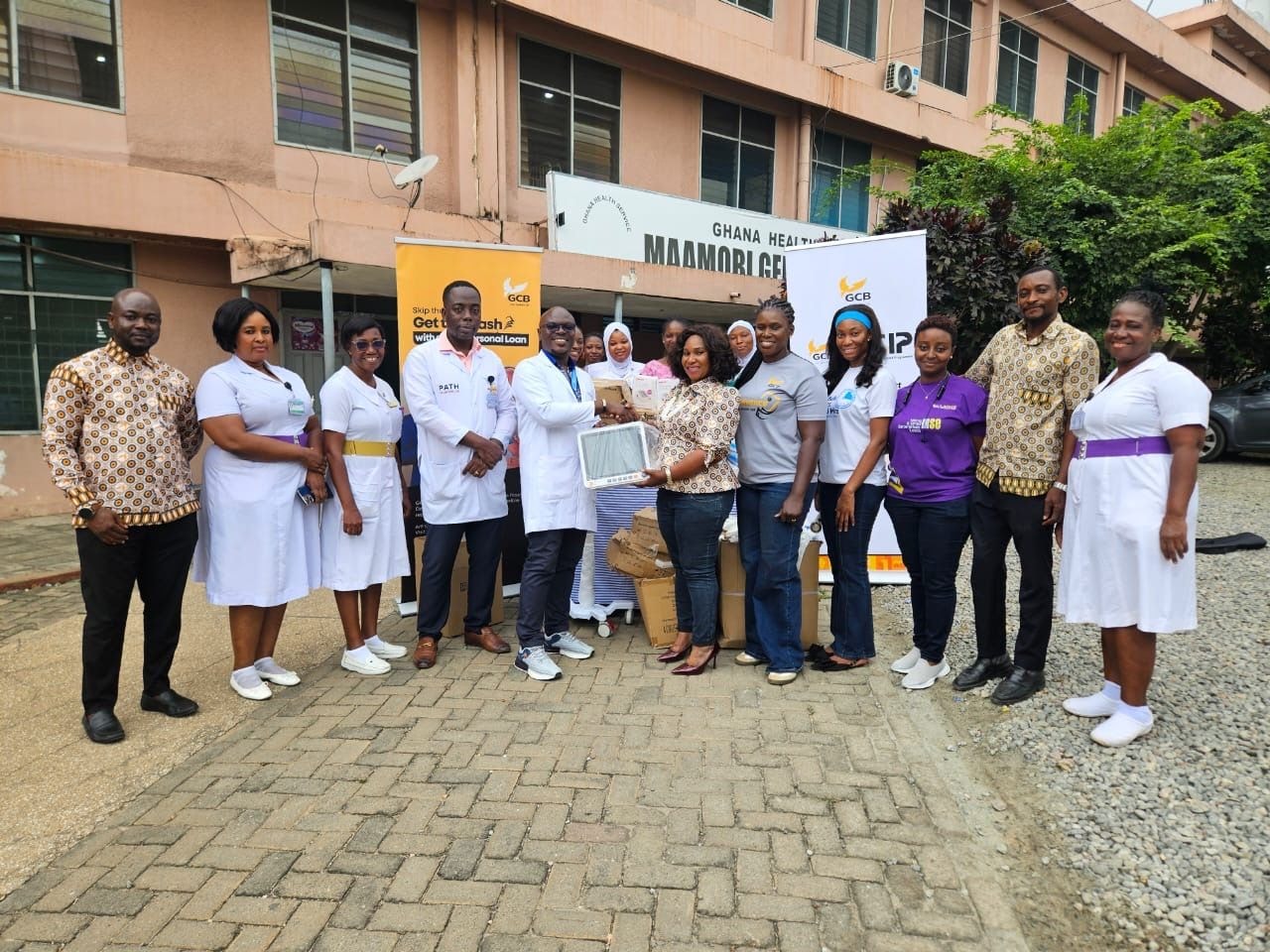 GCB Staff CSR: Employees support hospitals,schools and communities across Accra West