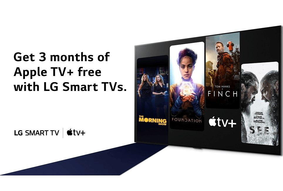 LG offers its smart TV customers a free three-month Apple TV+ trial