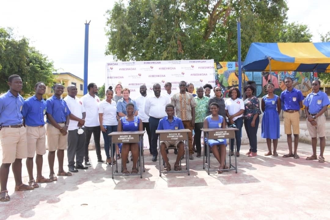 Achimota Retail Centre donates classroom furniture to St. John’s Grammar School