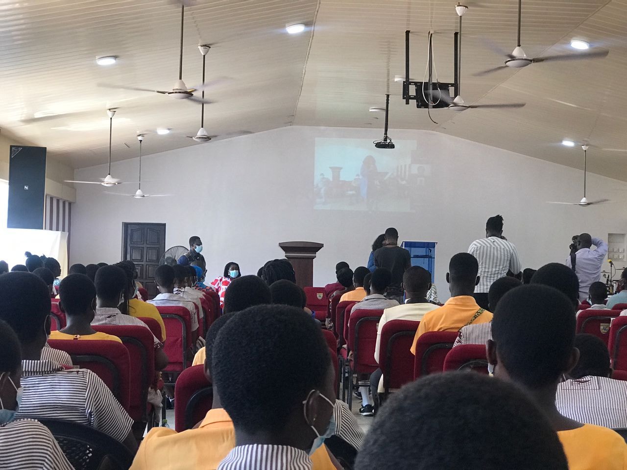Rotary Club Spintex awards female essay competitors of Old Lashibi Basic School