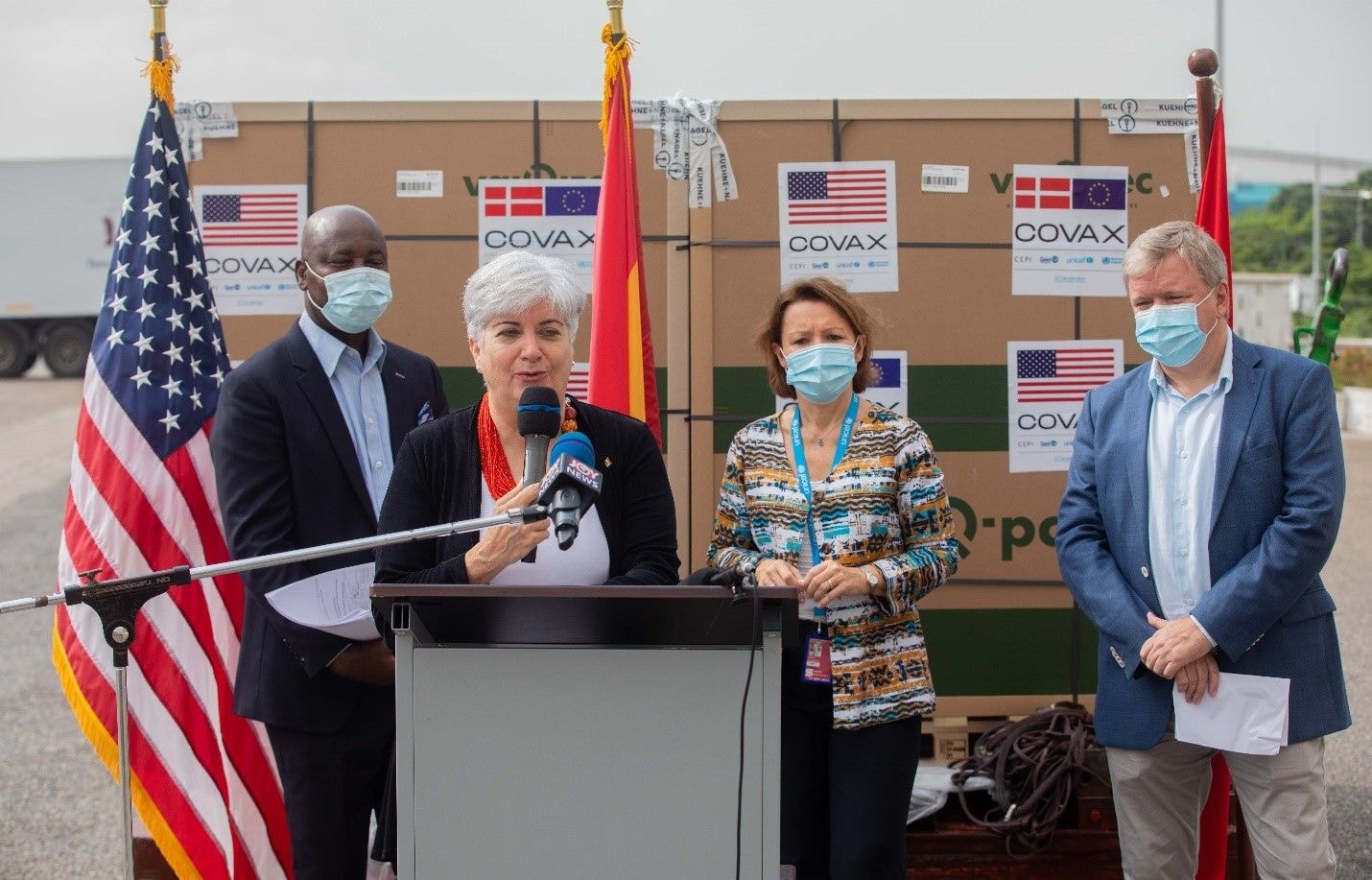One million U.S.-donated vaccines arrives