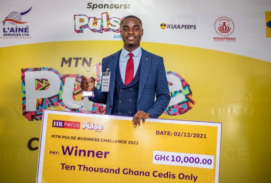 UPSA student, Reginald Boateng emerges winner of the MTN Pulse Business Challenge 2021