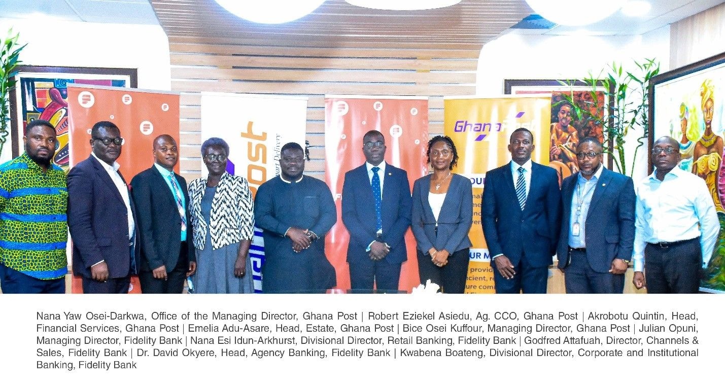 Fidelity Bank, Ghana Post to roll out 33 new agent points by end 2022