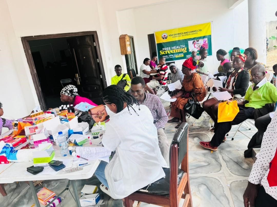 ASA Mampong Branch holds joint health screening exercise for customers