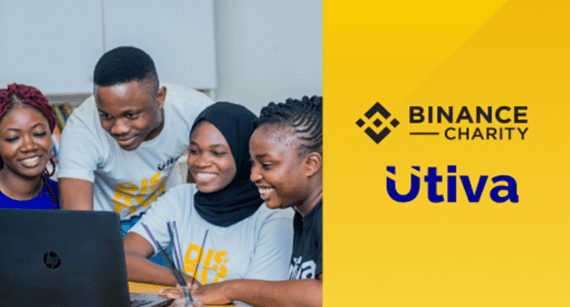 Binance Charity partners with Utiva to Educate 50,000 youths