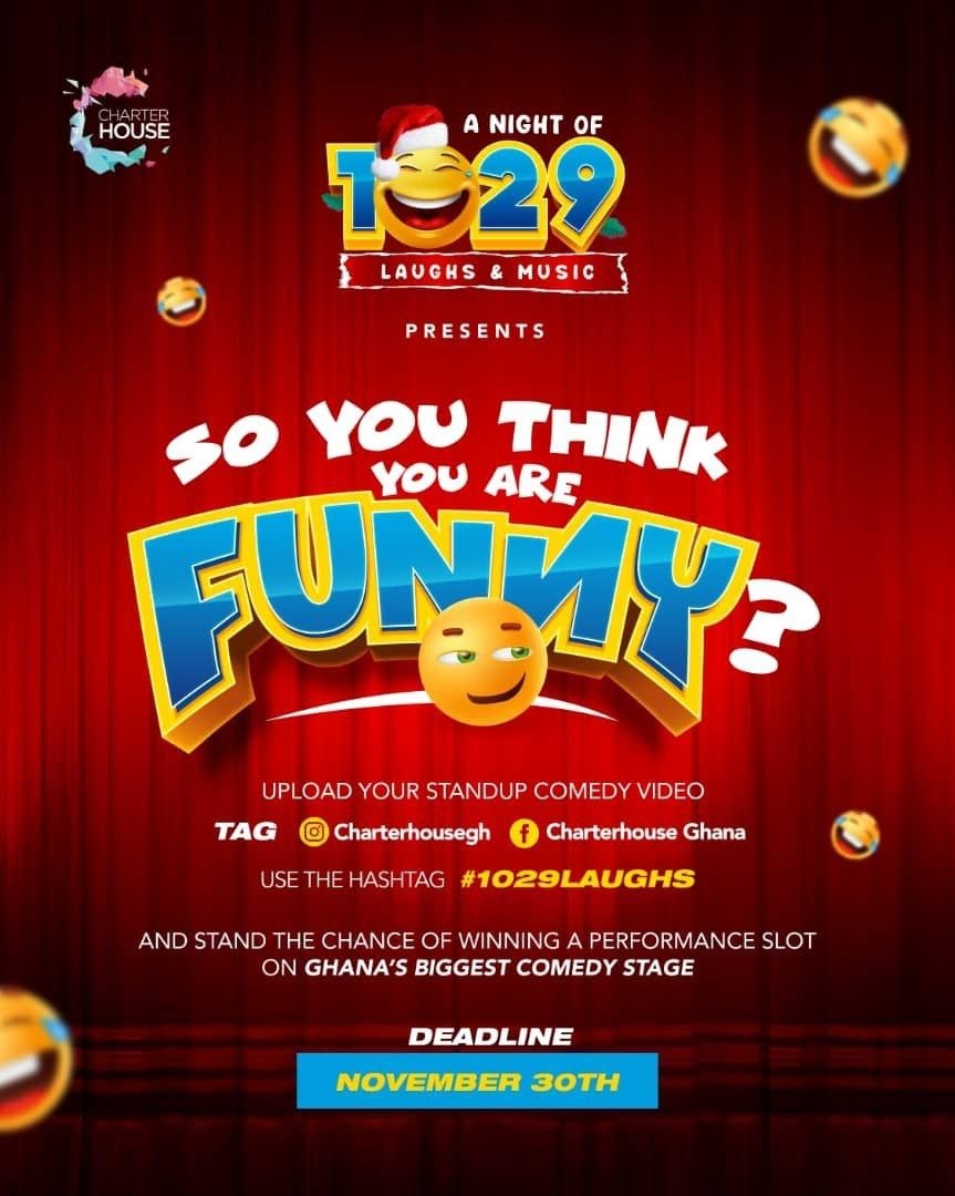 Night of 1029 Laughs & Music presents - ‘So You Think You’re Funny’