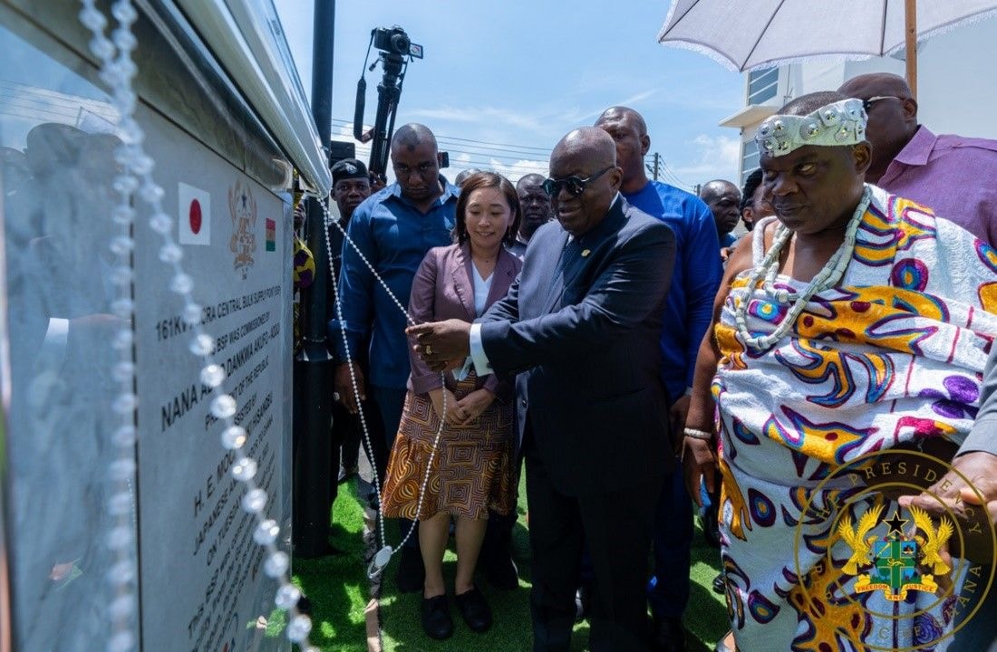 Prez inaugurates US$40m 161kv Accra BSP