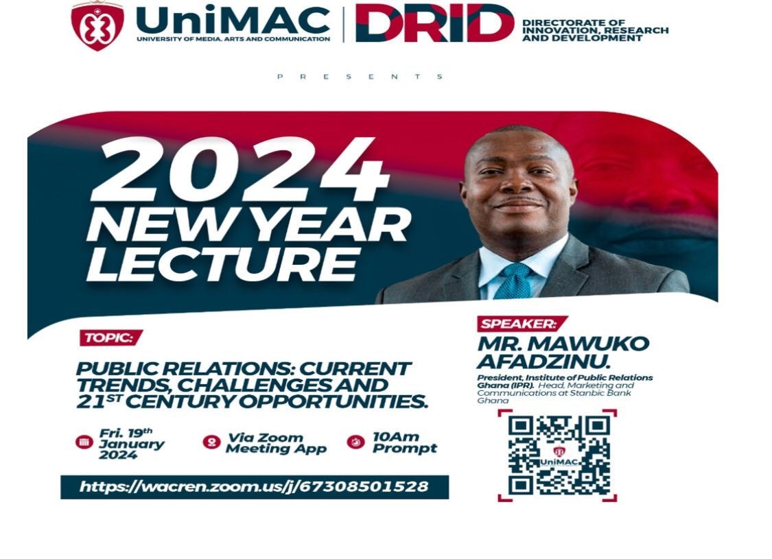 UniMAC's 2024 New Year Lecture to explore evolving landscape of public relations