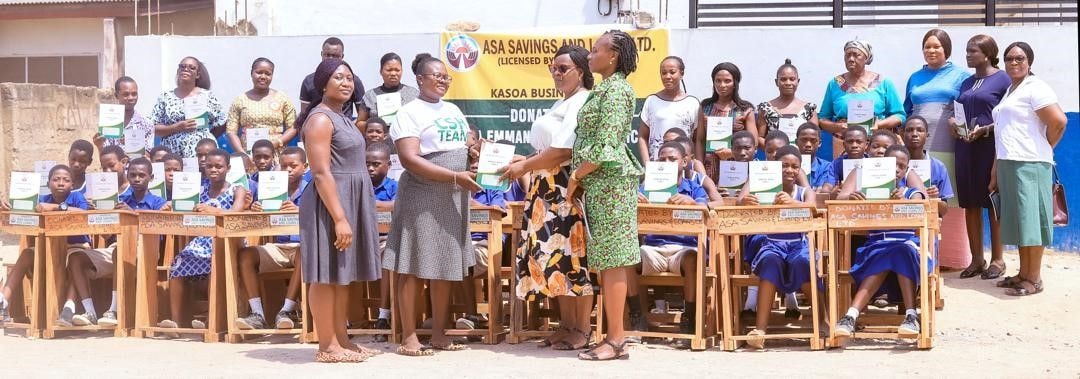 ASA Savings and Loans donates to Kasoa Emmanuel Presby Basic School