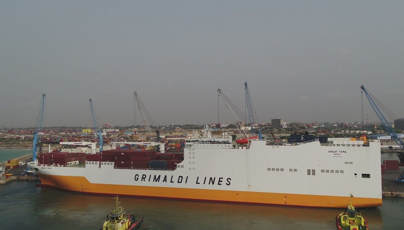 Grimaldi group christens vessel After Port of Tema