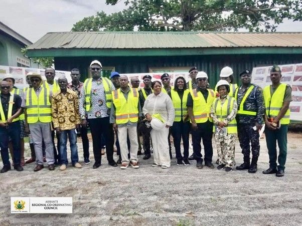A/R  Minister inspects progress of Boankra Integrated Logistics Terminal