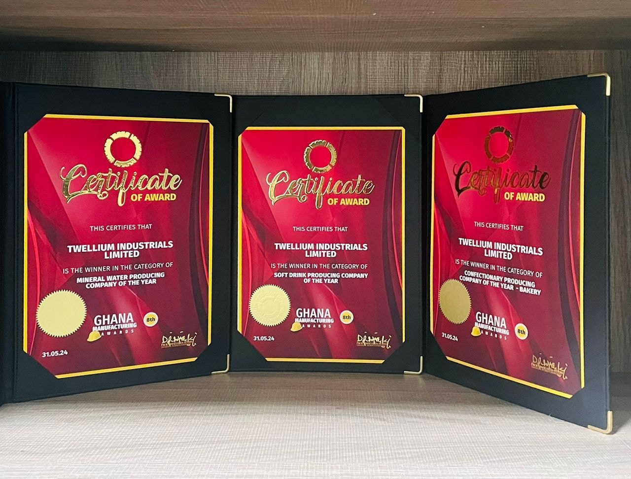 Twellium sweeps three prestigious Awards at 2024 Ghana Manufacturing Awards