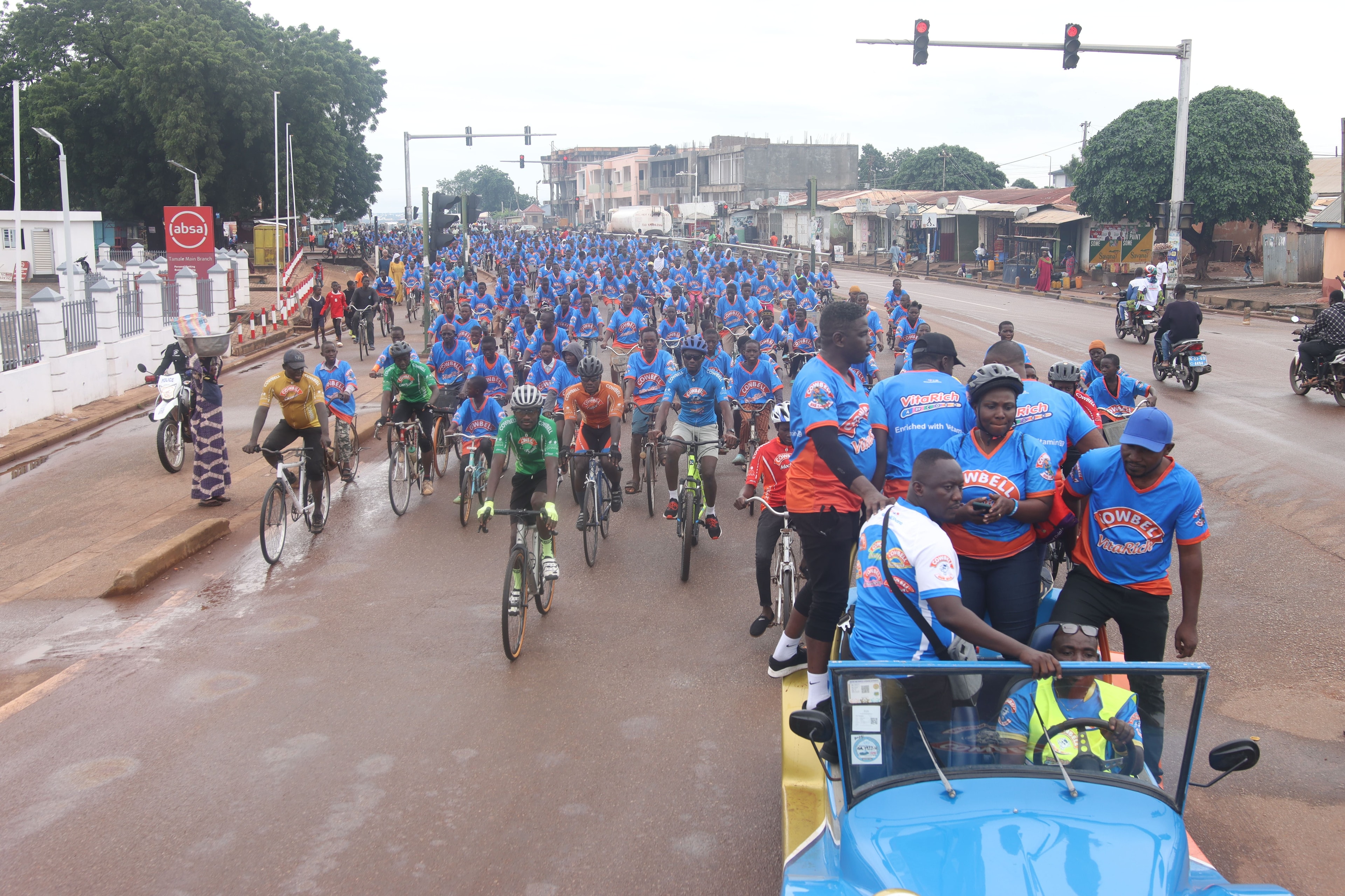 Promasidor@25: Cowbell brings an exciting 20-km bike caravan to Tamale