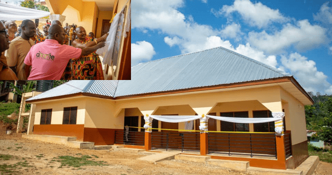Chirano Sefwiman Foundation inuagurates KG blocks at Paboase and Aboduabo