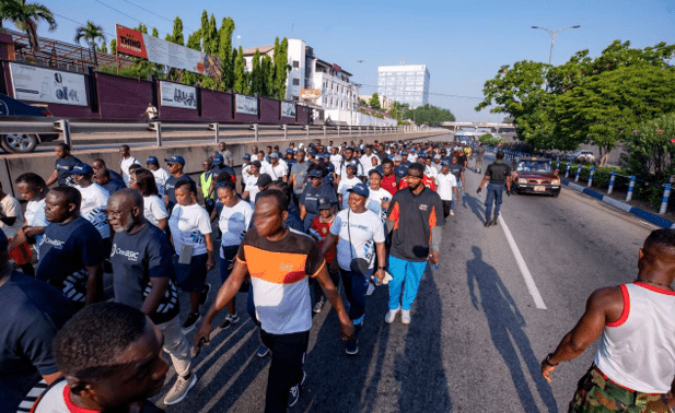 Walking toward a healthier future: OmniBSIC Bank’s 6th quarterly health walk unites communities in Accra
