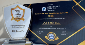 GCB Bank recognized for outstanding achievements in banking innovation