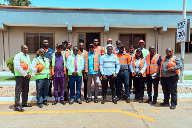 GOIL CEO tours Tema Lubes Oil Company