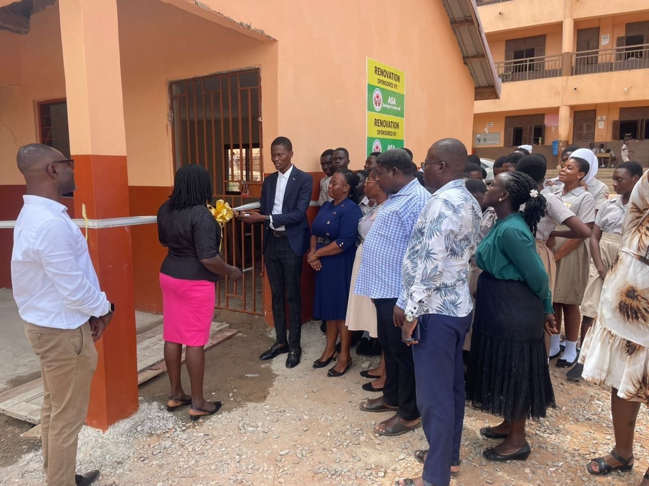 ASA Savings and Loans renovates a 3-Unit Classroom at Omanjor MA ‘2’ Basic School