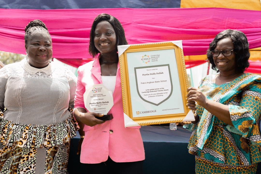 Ghanaian wins 2025 Global Cambridge Teacher award