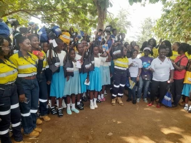 Newmont Foundation donates GH¢215,000 worth of sanitary pads to school girls