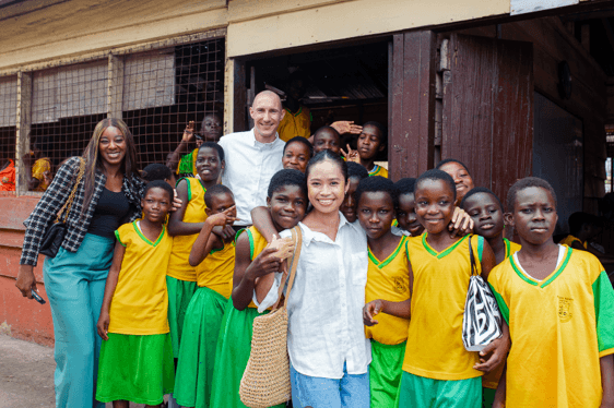 Kempinski Hotel Gold Coast City visits Accra Sempe Basic School