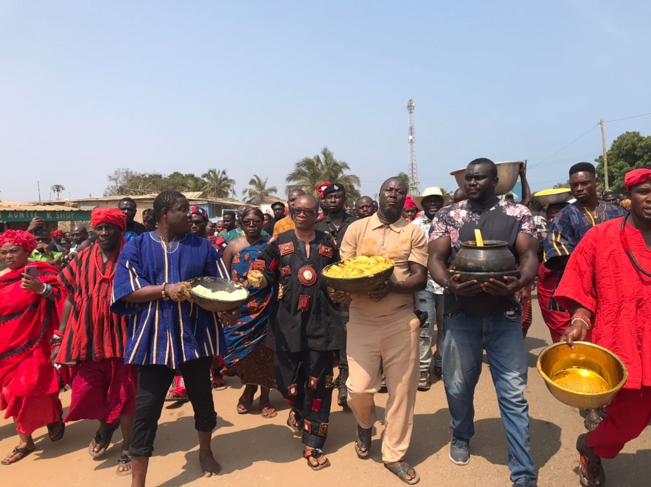 Paramount Chief of Ningo Traditional Area urges unity, end to acute water shortage as town marks Homowo