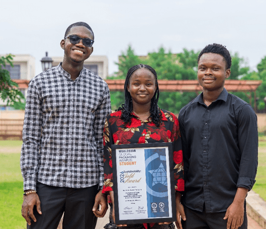 Academic City’s Waakye Packaging Project wins Global Packaging Award