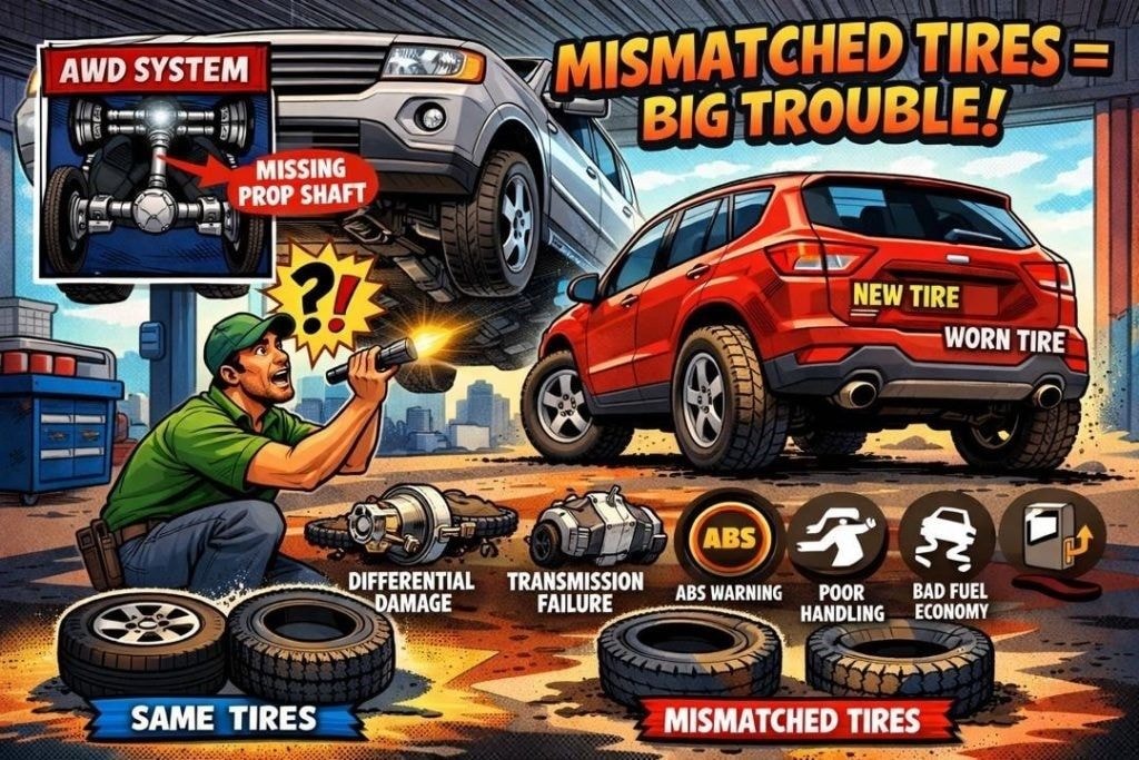 Mismatched tires: The cost saving practice that kills cars