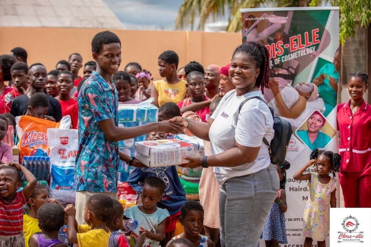 Chriselle School of Cosmetology champions community care at Nyamedua Children’s Home