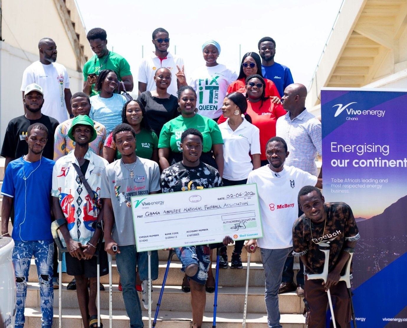 Vivo Energy supports Ghana National Amputee Football Association