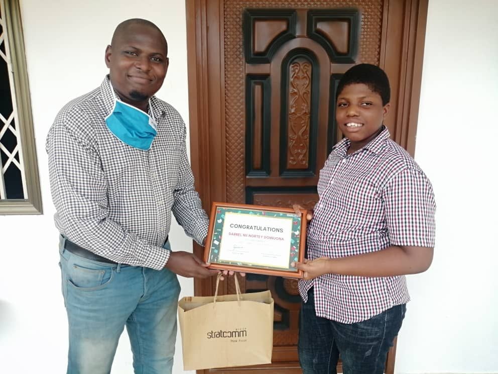 Stratcomm Africa rewards winners of reading and writing competition for media kids