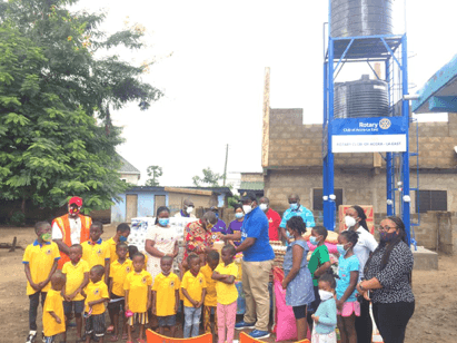 La East Rotary provides water tank stand to Good Shepherd Orphanage; adopts Chardo Roundabout