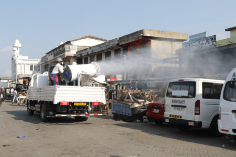  GEDA engages Zoomlion to disinfect  Opera Square