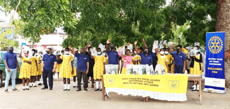Rotary Club of Tema Sakumono supports  Holy Child Basic School