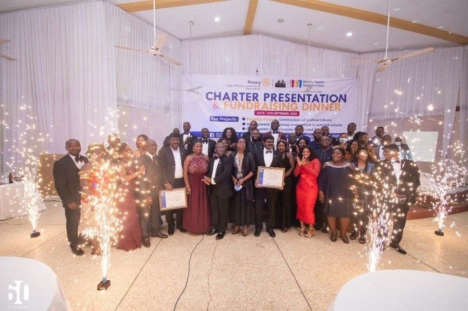 The Rotary Club of Tema-Community 25 holds  charter and fundraising dinner