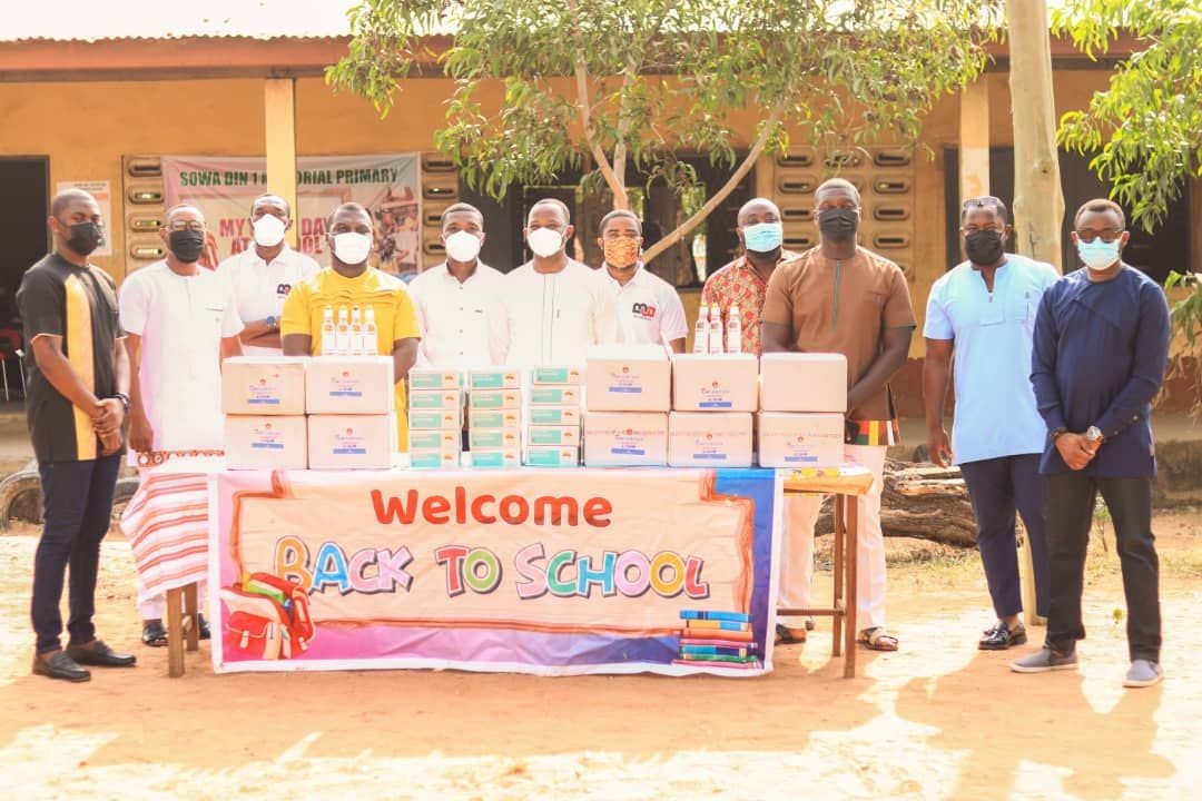 Botweburg donates COVID-19 protective Items to Nii Sowah Din Schools