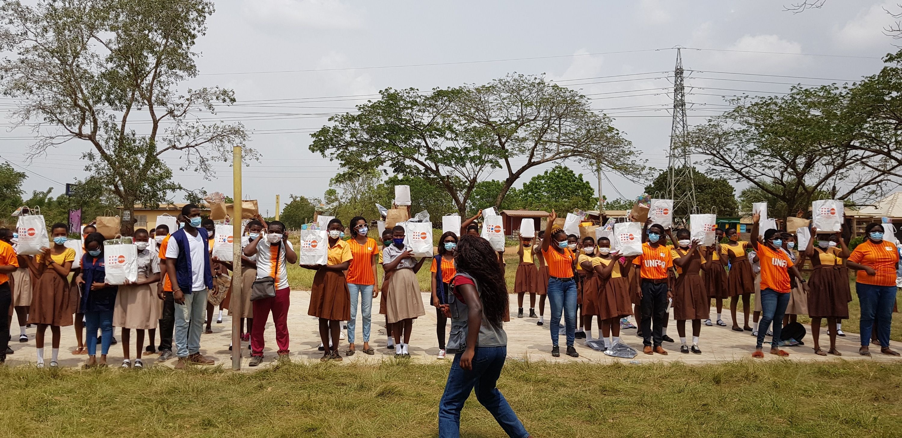 ABF, YLFP, UNFPA donate to 70 girls in Odumse Basic School