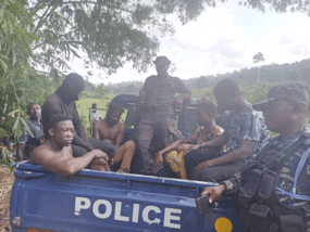 Adansi Akrofuom DCE leads operation to arrest illegal miners at Betenase