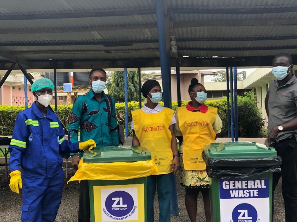 Zoomlion commended  for role in managing medical waste at vaccination centres