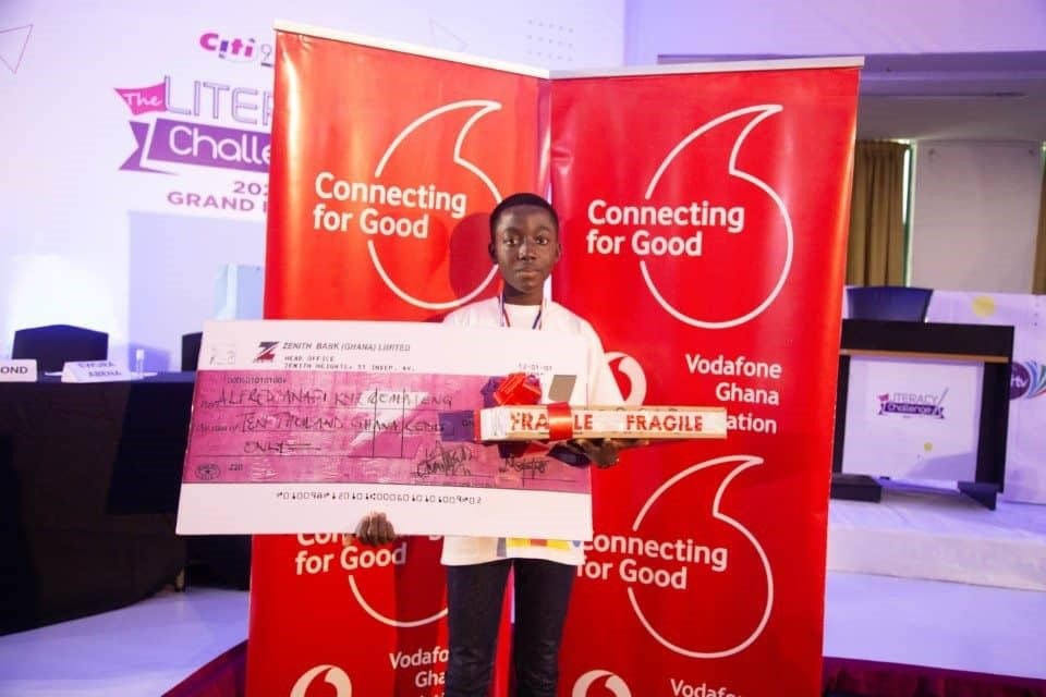 Citi FM Literacy Challenge winner named Vodafone’s Instant Schools Ambassador