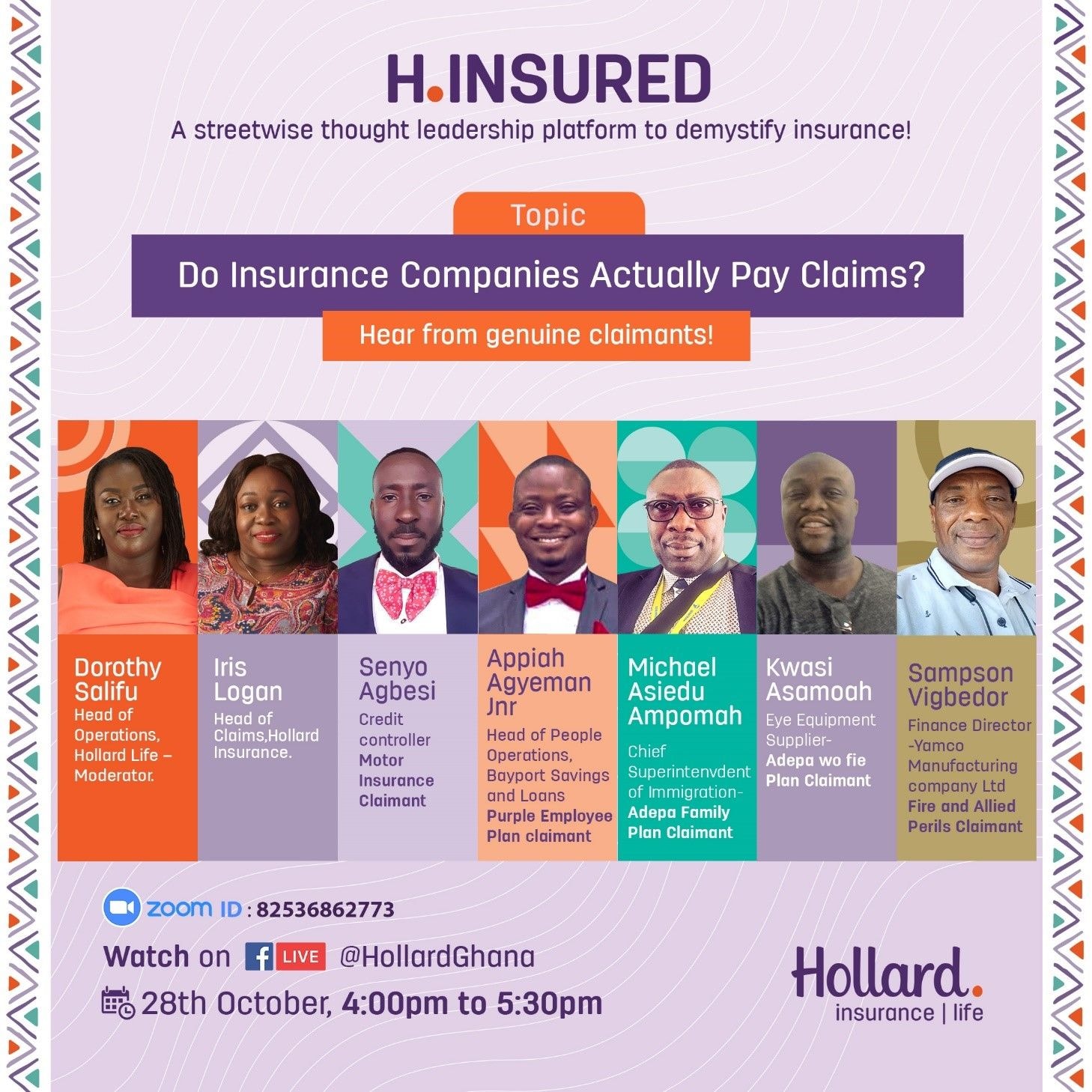 Genuine insurance claimants to share experiences at Hollard H.Insured webinar
